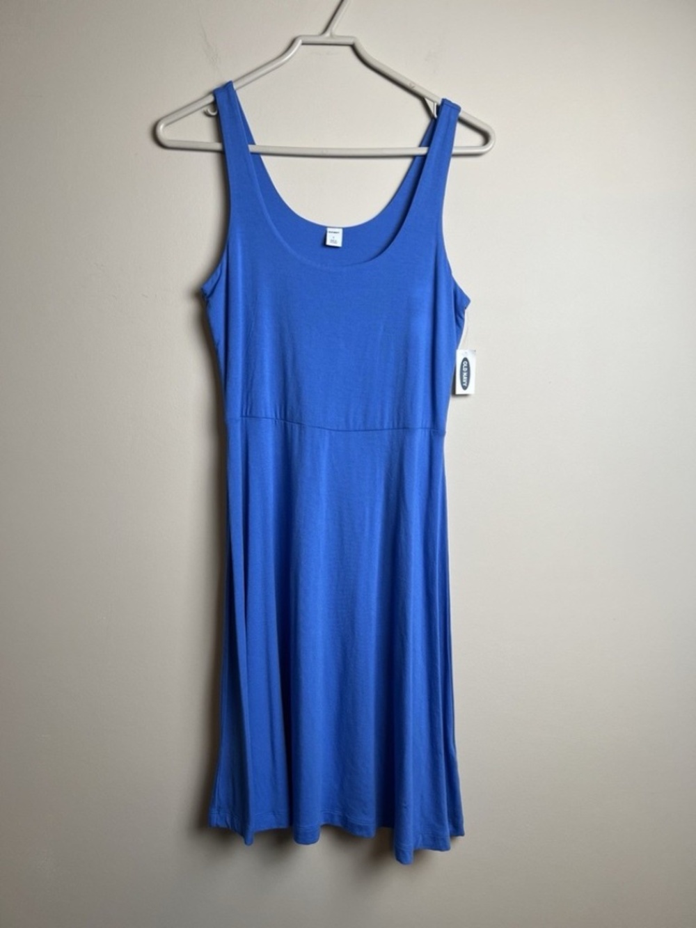 Old Navy Dress Royal Blue Sleeveless Scoop Neck Fit & Flare Swing Size Small